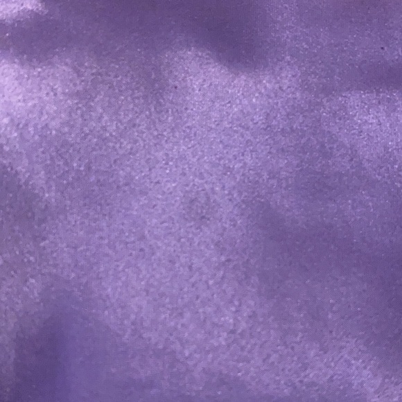 Vintage Y2K Purple Metallic Satin & Black Velvet Handbag Purse Clutch 00s 90s - Picture 3 of 8